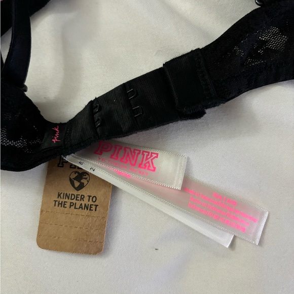 PINK Wear Everywhere T-shirt Lightly Lined Flower Lace Bra - Picture 3 of 3